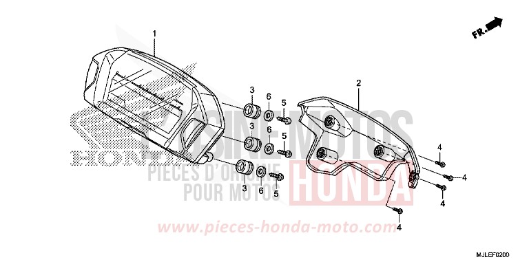 COMPTEUR de NC700S DCT SEAL SILVER METALLIC (NHA14) 2014